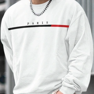 Coko serisi Manfinity Homme Letter Graphic Sweatshirt