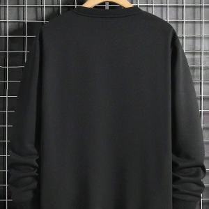 Coko serisi NITAGUT Slogan & Skull Print Drop Shoulder Sweatshirt