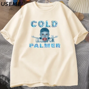 Cold Palmer Meme Graphic T-shirts for Men Causal Cotton Short Sleeve Tshirt Cole Palmer Poste 2957