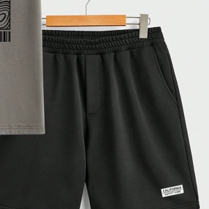 Contour Line Casual Baskılı Erkek Standart Beden Tişört Takımı