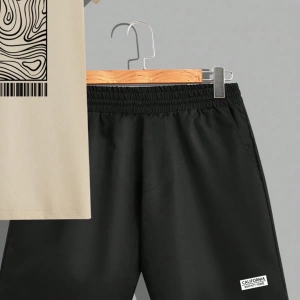 Contour Line Casual Baskılı Erkek Standart Beden Tişört Takımı
