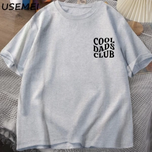 Cool Dads Club Tshirt Fathers Day Funny Husband T-Shirt Daddy Dad To Be T Shirt Men Cotton O