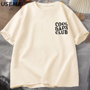 Cool Dads Club Tshirt Fathers Day Funny Husband T-Shirt Daddy Dad To Be T Shirt Men Cotton O