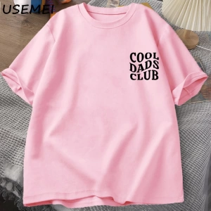 Cool Dads Club Tshirt Fathers Day Funny Husband T-Shirt Daddy Dad To Be T Shirt Men Cotton O