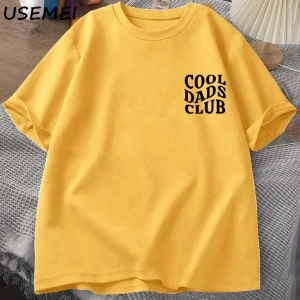 Cool Dads Club Tshirt Fathers Day Funny Husband T-Shirt Daddy Dad To Be T Shirt Men Cotton O