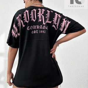 Coolane Basit Harf Baskılı Tişört