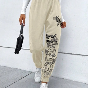 Coolane Butterfly & Skull Print 4 Mevsim Eşofman