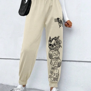 Coolane Butterfly & Skull Print 4 Mevsim Eşofman