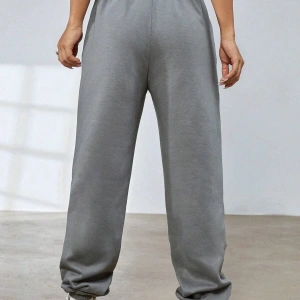 Coolane Cartoon and Graphic Drawstring Waist Slant Pocket 4 Mevsim Eşofman