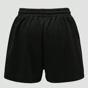 Coolane Cartoon & Slogan Graphic Drawstring Waist Şort