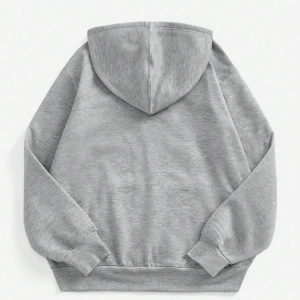Coolane Casual Star & Letter Loose Fit Bağcıklı Kapşonlu Fermuarlı Sweatshirt Kadınlar İçin,  Model 5164