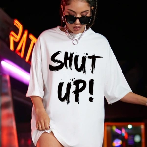 Coolane Drop Omuz Letter Grafikli Oversize Tişört