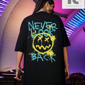 Coolane Düşük Omuz Harfli ve Kanatlı Oversize Tişört