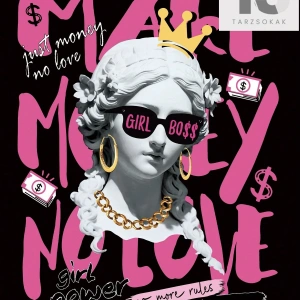 Coolane Figürlü ve Sloganlı Grafik Düşük Omuzlu Tişört