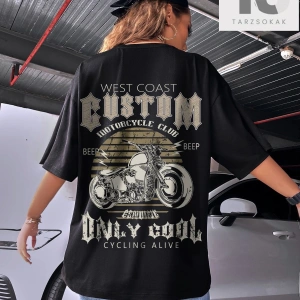 Coolane Harfli ve Kelebek Baskılı Büyük Boy Tişört