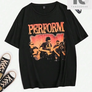 Coolane Harfli ve Şekilli Grafik Düşük Omuzlu Tişört