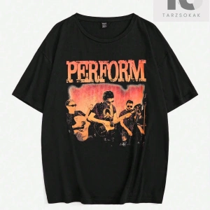 Coolane Harfli ve Şekilli Grafik Düşük Omuzlu Tişört