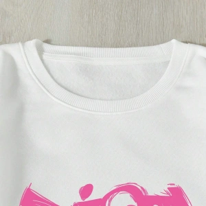 Coolane Heykel ve Slogan Grafikli Beyaz