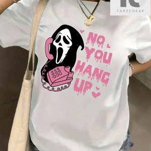 Coolane Karikatür Mektup Baskı Kısa Kollu Tişört