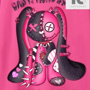 Coolane Karikatür ve Harf Grafikli Düşük Omuzlu Tişört