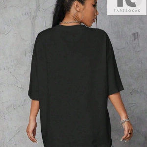 Coolane Karikatür ve Slogan Grafikli Düşük Omuzlu Oversize Tişört