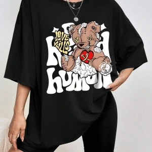 Coolane Kelebek Desenli Baskılı T-shirt