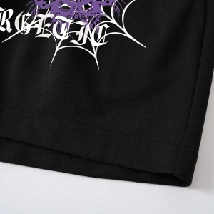 Coolane Letter Graphic Drawstring Waist Şort