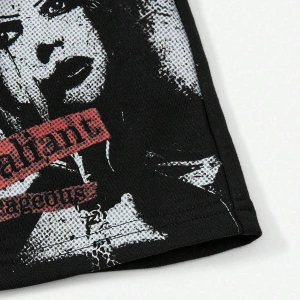 Coolane Letter Graphic Drawstring Waist Şort