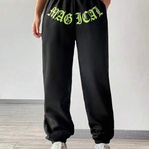 Coolane Letter Graphic Elastic Waist 4 Mevsim Eşofman