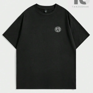 Coolane Şekil Grafikli Düşük Omuzlu Tişört