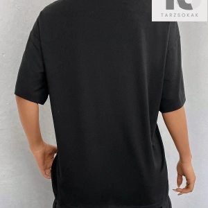 Coolane Şekilli ve Harfli Grafik Düşük Omuzlu Tişört