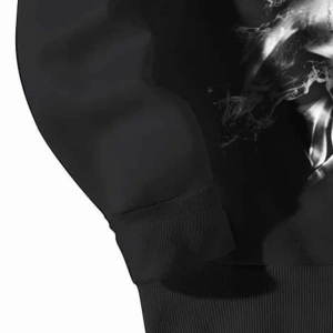 Coolane Skull Print Drop Shoulder Sweatshirt Siyah