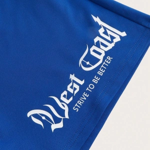 Coolane Slogan Graphic Drawstring Waist Şort