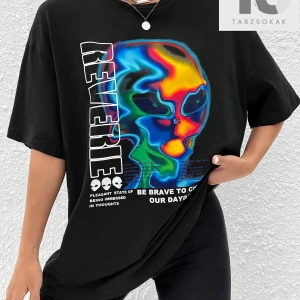 Coolane Sloganlı Grafik Düşük Omuzlu Tişört