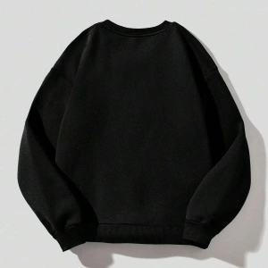 Coolane Spider & Letter Grafikli Termal Astarlı Sweat Siyah