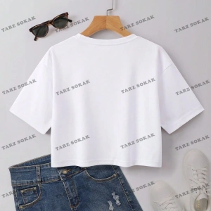 Crop CKOD-232913 Eyfel Kulesi ve Mektup Grafikli