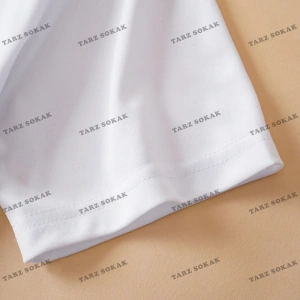 Crop CKOD-232913 Kalpli ve Sloganlı Grafik