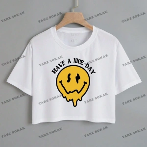 Crop CKOD-232913 Karikatür & Sloganlı Grafik Crop CKOD-232913 Tee
