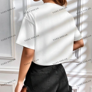 Crop CKOD-232913 Katı Düşük Omuz