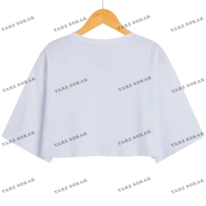 Crop CKOD-232913 Katı Düşük Omuz Kısa