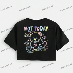 Crop CKOD-232913 Katı Düşük Omuz Kısa