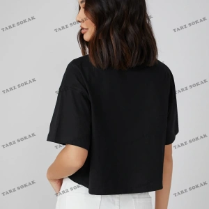 Crop CKOD-232913 Pamuk Damla Omuz Düz Kısa