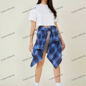 Crop CKOD-232913 Pamuk Damla Omuz Düz Kısa