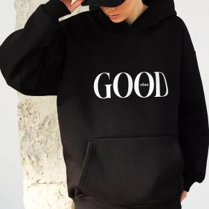 Cupla Unisex Big Good Vibes Sweatshirt Siyah
