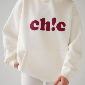 Cupla Unisex Ch!c Sweatshirt Beyaz