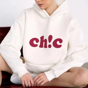 Cupla Unisex Ch!c Sweatshirt Beyaz