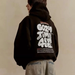 Cupla Unisex Cozy Time Sweatshirt Siyah