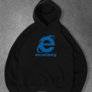 Cupla Unisex Ecstasy Explorer Sweatshirt Siyah