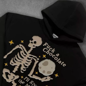 Cupla Unisex Give You The Moon Sweatshirt Siyah