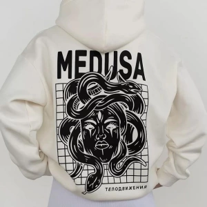 Cupla Unisex Medusa Sweatshirt Beyaz